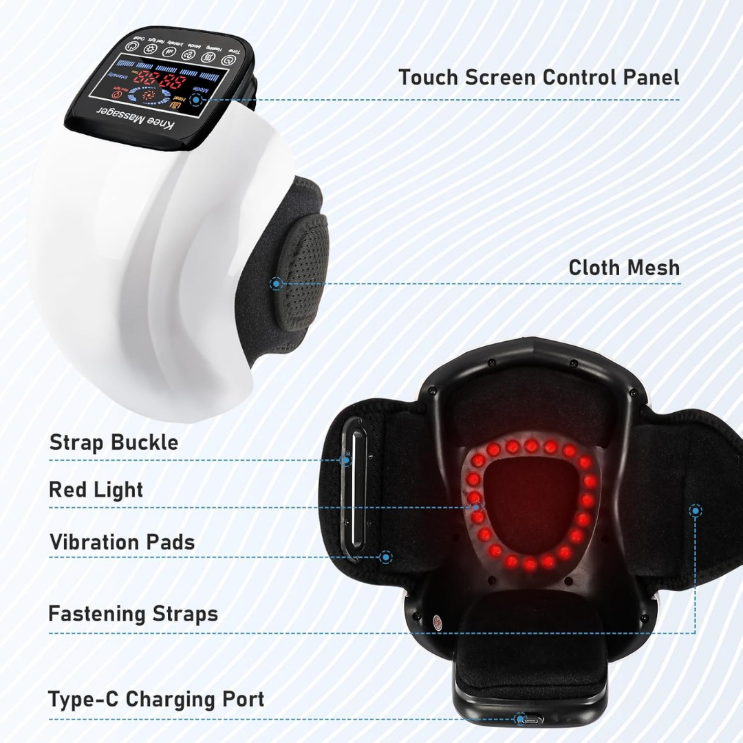 Relorae™ Red Light Therapy Heated Knee Massager
