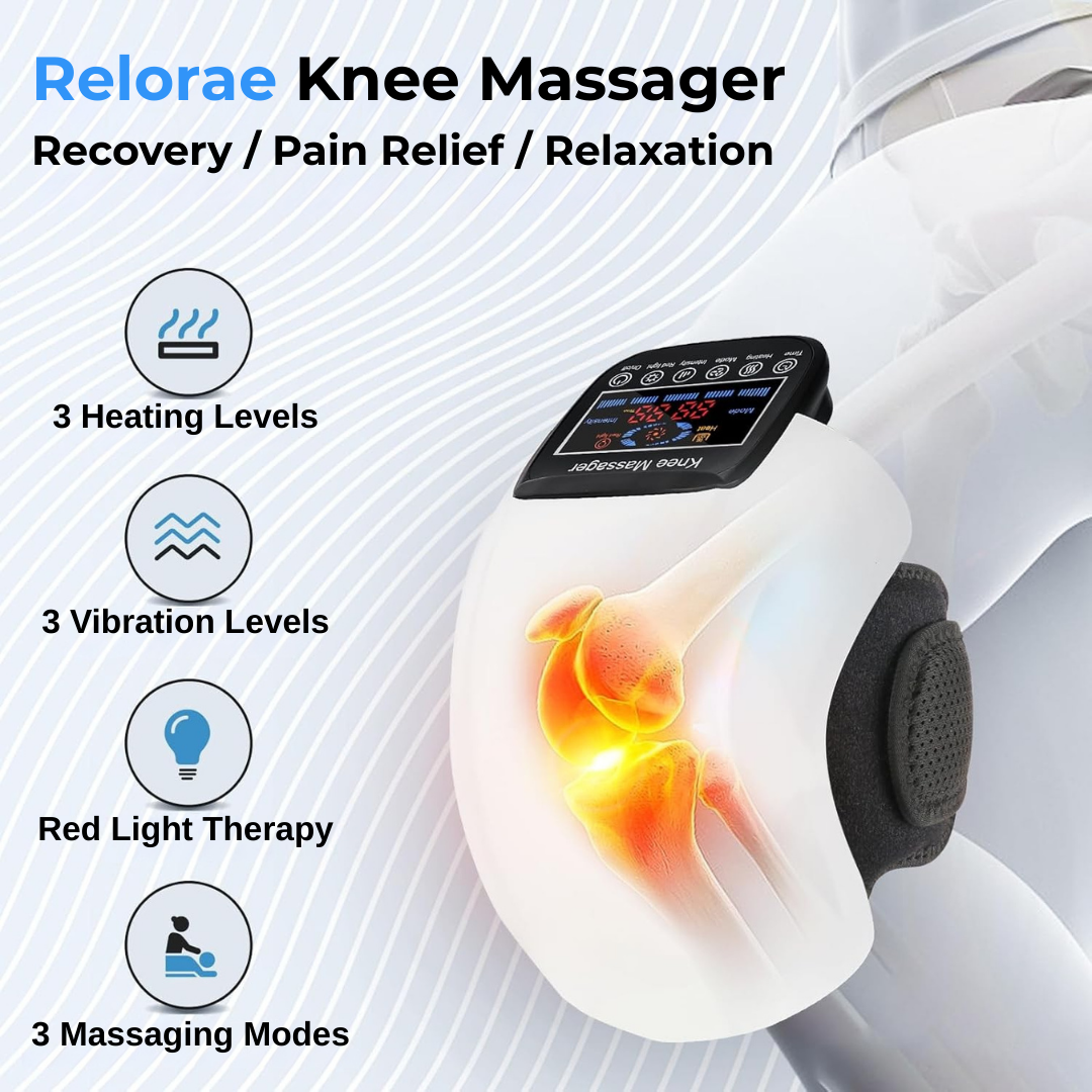 Relorae™ Red Light Therapy Heated Knee Massager