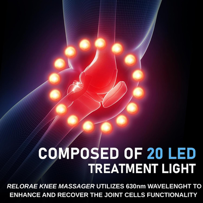 Relorae™ Red Light Therapy Heated Knee Massager